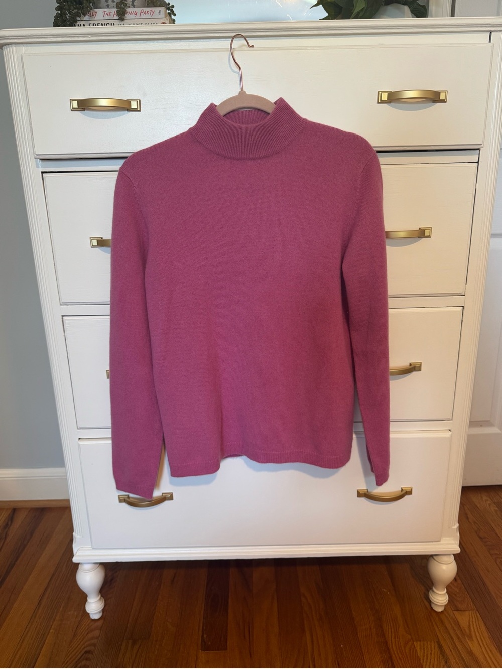 Charter Club Rose Pink Mock Neck Sweater